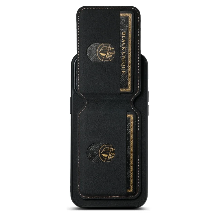 SYA002465516A_4.webp Suteni H02 Litchi Leather Card Wallet Stand Back Phone Case, For iPhone 12 / 12 Pro, For iPhone 12 Pro Max, For iPhone 11 Pro Max, For iPhone 11 - Image 6