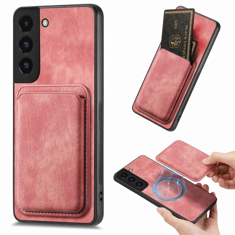 Retro Leather Card Bag Magnetic Phone Case, For Samsung Galaxy S22 5G, For Samsung Galaxy A13 5G, For Samsung Galaxy S21 FE 5G