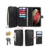 Multi-functional Zipper Wallet Leather Phone Case, For Samsung Galaxy S23 5G, For Samsung Galaxy S22 Ultra 5G, For Samsung Galaxy S21 Ultra 5G, For Samsung Galaxy Note20 Ultra... - Image 2