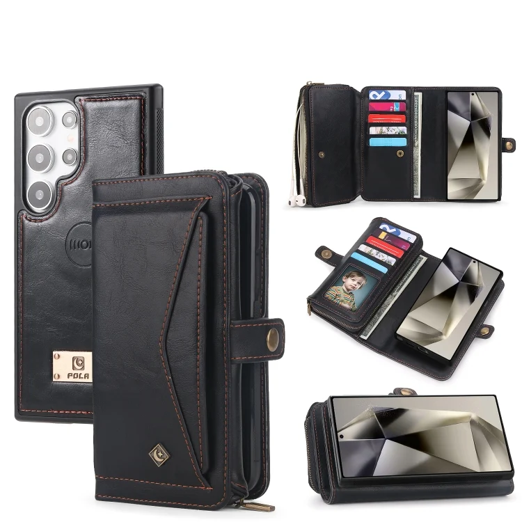 Multi-functional Zipper Wallet Leather Phone Case, For Samsung Galaxy S24 Ultra 5G, For Samsung Galaxy S24+ 5G, For Samsung Galaxy S24 5G, For Samsung Galaxy S23 Ultra 5G, For Samsung Galaxy S23+ 5G