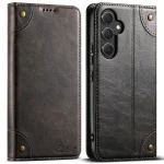 Suteni Baroque Calf Texture Buckle Wallet Leather Phone Case, For Samsung Galaxy S23+ 5G, For Samsung Galaxy S23 5G, For Samsung Galaxy S22 Ultra 5G, For Samsung Galaxy S22+ 5G