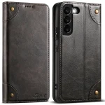Suteni Baroque Calf Texture Buckle Wallet Leather Phone Case, For Samsung Galaxy S22 5G, For Samsung Galaxy Note20, For Samsung Galaxy Note20 Ultra
