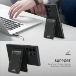 Suteni H17 Litchi Texture Leather MagSafe Detachable Wallet Phone Case, For Samsung Galaxy S24 5G, For Samsung Galaxy S23 Ultra 5G, For Samsung Galaxy S23+ 5G, For  Samsung Galaxy S23 5G... - Image 3