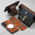 Suteni H17 Litchi Texture Leather MagSafe Detachable Wallet Phone Case, For Samsung Galaxy S22+ 5G, For Samsung Galaxy S22 5G, For Samsung Galaxy Note20 Ultra, For Samsung Galaxy Note20 - Image 2