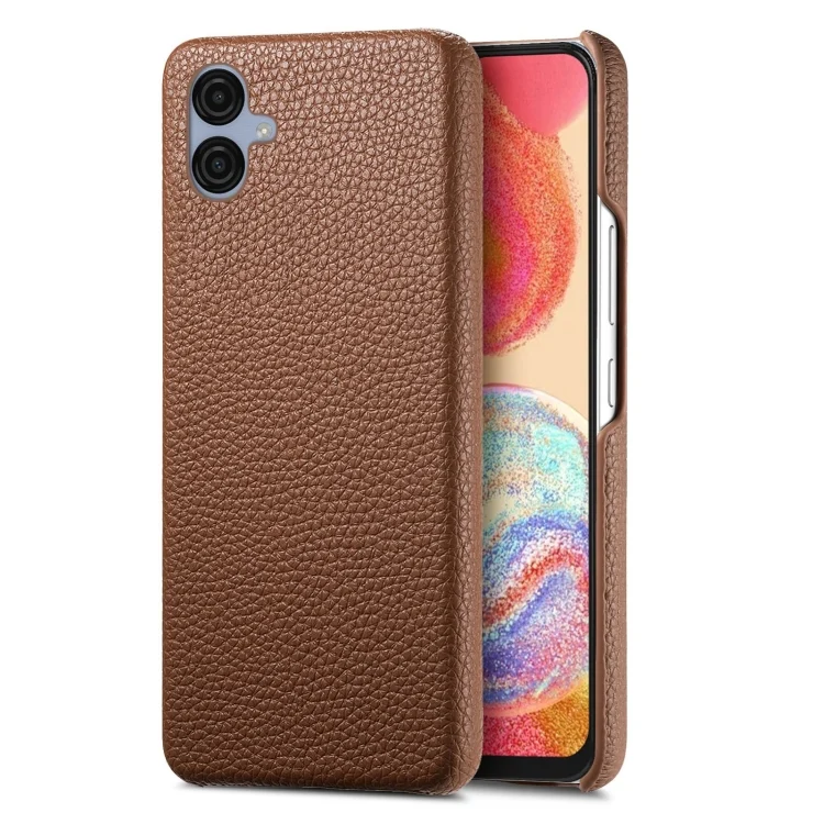 Litchi Oil Edge Leather Back Phone Case, For Samsung Galaxy A04e, For Samsung Galaxy S23 Ultra 5G