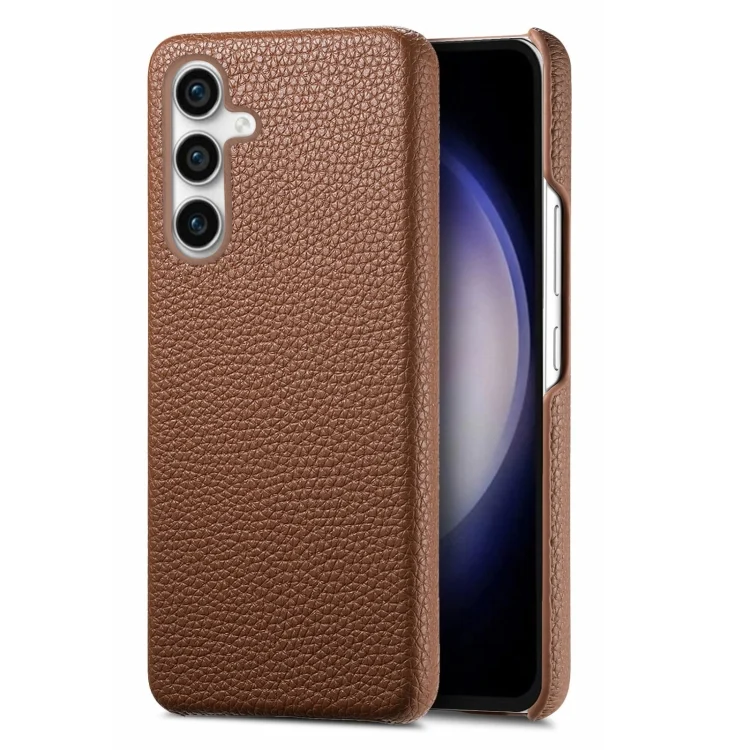 Litchi Oil Edge Leather Back Phone Case, For Samsung Galaxy S23 FE 5G, For Samsung Galaxy A24