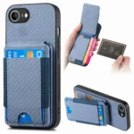 Carbon Fiber Vertical Flip Wallet Stand Phone Case, For iPhone 16e, For iPhone 16 Pro Max, For iPhone 16 Pro, For iPhone 16 Plus