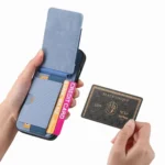 Carbon Fiber Vertical Flip Wallet Stand Phone Case, For iPhone 16e, For iPhone 16 Pro Max, For iPhone 16 Pro, For iPhone 16 Plus - Image 5