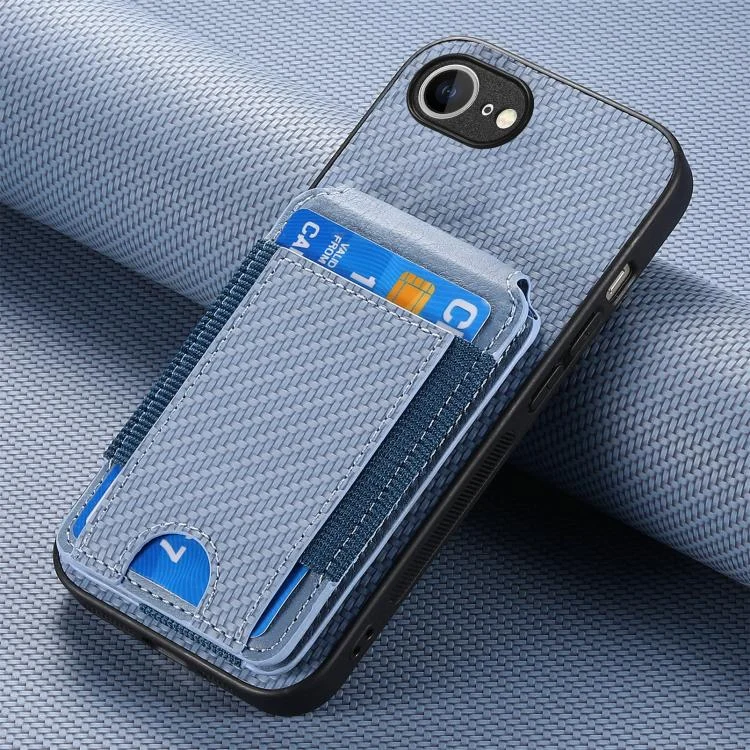 SYA002534729A_5.webp Carbon Fiber Vertical Flip Wallet Stand Phone Case, For iPhone 16e, For iPhone 16 Pro Max, For iPhone 16 Pro, For iPhone 16 Plus - Image 7