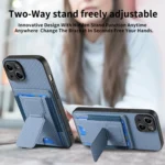 Carbon Fiber Fold Stand Elastic Card Bag Phone Case, For iPhone 7 / 8 / SE 2022, For iPhone X / XS, For iPhone 7 Plus / 8 Plus, For iPhone 6 Plus / 6s Plus - Image 7