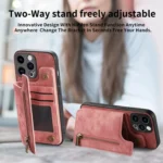 Retro Leather Zipper Wallet Back Phone Case, For iPhone 11 Pro, For iPhone X / XS, For iPhone XR - Image 6