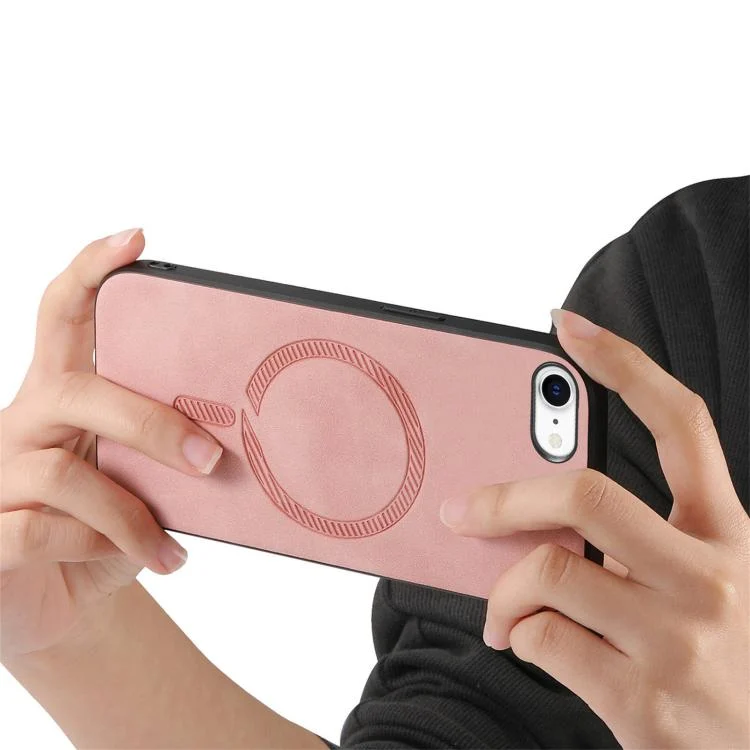 SYA002552626A_2.webp Solid Color Retro Magsafe PU Back Cover Phone Case, For iPhone 16e, For iPhone 16 Pro Max - Image 4