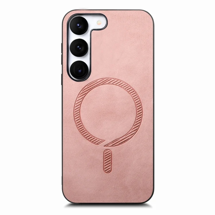 Solid Color Retro Magsafe PU Back Cover Phone Case, For Samsung Galaxy S23+ 5G, For Samsung Galaxy S23 5G