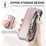 Zipper Wallet Vertical Flip Leather Phone Case, For Samsung Galaxy A06, For Samsung Galaxy S24 FE 5G, For Samsung Galaxy M15, For Samsung Galaxy S24 Ultra 5G, For Samsung Galaxy S24+ 5G - Image 2