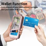 Zipper Wallet Vertical Flip Leather Phone Case, For Samsung Galaxy A06, For Samsung Galaxy S24 FE 5G, For Samsung Galaxy M15, For Samsung Galaxy S24 Ultra 5G, For Samsung Galaxy S24+ 5G - Image 3