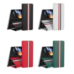Litchi Texture PU Back Phone Case with Holder, For Samsung Galaxy Z Fold7 5G, For Samsung Galaxy Z Fold6 5G - Image 2