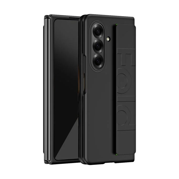 Skin Elastic Wrist Grip Back Cover Phone Case, For Samsung Galaxy Z Fold7 5G, For Samsung Galaxy Z Fold6 5G