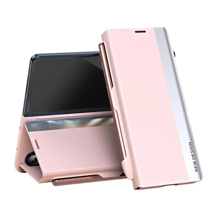 Side Electroplated Adsorption Leather Phone Case with Pen Slot, For Samsung Galaxy Z Fold7 5G, For Samsung Galaxy Z Fold6 5G