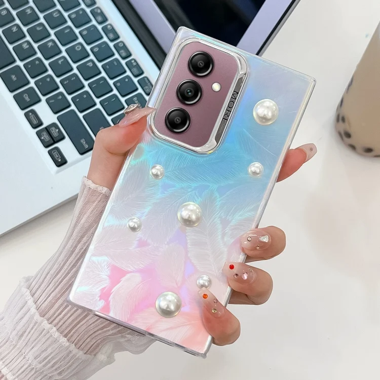 Electroplating Pearl Laser Texture TPU Phone Case, For Samsung Galaxy A14 5G, For Samsung Galaxy S22 Ultra 5G