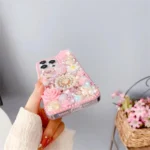 Diamond Inlaid Rose PC Phone Case, For iPhone 14, For iPhone 14 Pro, For iPhone 14 Pro Max, For iPhone 13 Pro Max, For iPhone 13 Pro - Image 6