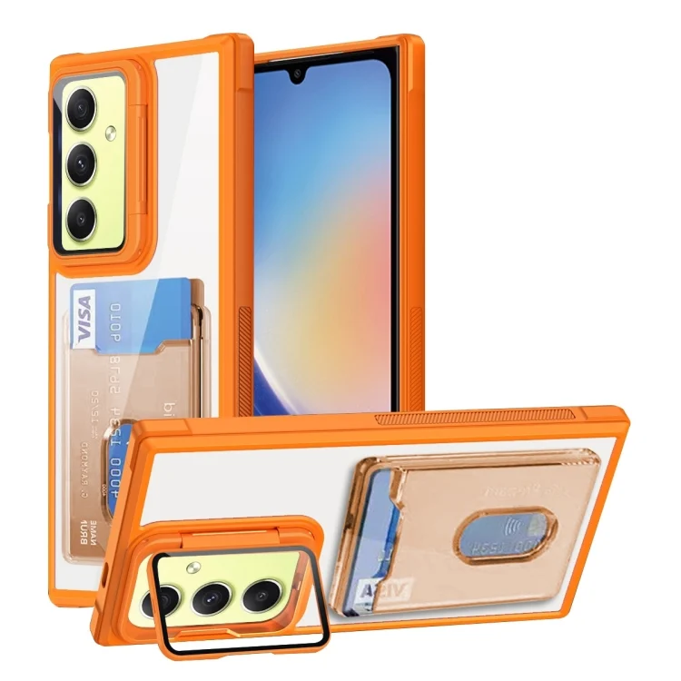 Card Bag Holder Acrylic Hybrid TPU Phone Case, For Samsung Galaxy A34 Global, For Samsung Galaxy S23 Ultra 5G