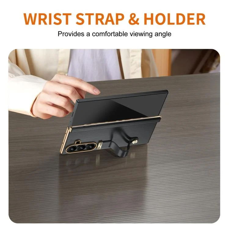 SYA002653105A_3.webp Retractable Wrist Strap Invisible Stand Phone Case, For Samsung Galaxy Z Fold7, For Samsung Galaxy Z Fold6, For Samsung Galaxy Z Fold5, For Samsung Galaxy Z Fold4, For Samsung Galaxy Z Fold3 - Image 4