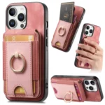 Retro Splitable Magnetic Stand Card Bag Leather Phone Case, For iPhone 16 Pro Max, For iPhone 16 Pro, For iPhone 16 Plus