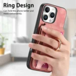 Retro Splitable Magnetic Stand Card Bag Leather Phone Case, For iPhone 16 Pro Max, For iPhone 16 Pro, For iPhone 16 Plus - Image 7