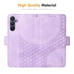 ENKAY Embossed Rhombus Starry Leather Phone Case with Screen Film, For Samsung Galaxy A26 / A16 4G / 5G, For Samsung Galaxy S25 5G / S24 5G, For Samsung Galaxy S25+ / S24+ 5G - Image 5
