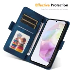 ENKAY Embossed Rhombus Starry Leather Phone Case with Screen Film, For Samsung Galaxy A56, For Samsung Galaxy A36, For Samsung Galaxy S25 Ultra 5G, For Samsung Galaxy A06 4G - Image 6