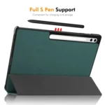 ENKAY Tri-fold Custer Texture Plastic Leather Smart Tablet Case with Pen Slot, For Samsung Galaxy Tab S10 Ultra / S9 Ultra, For Samsung Galaxy Tab S10+ / S9+ / S9 FE+ - Image 4