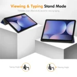 ENKAY Tri-fold Custer Texture TPU Leather Smart Tablet Case with Pen Slot, For Samsung Galaxy Tab S10 Ultra / S9 Ultra - Image 3