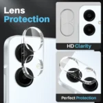 NORTHJO 3 in 1 Clear Phone Case with Screen Protector Lens Film, For Samsung Galaxy A06 4G, For Samsung Galaxy S24 FE 5G, For Samsung Galaxy A55 5G, For Samsung Galaxy A35 5G... - Image 5