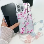 Electroplating Flowers Plants Texture Wristband TPU Phone Case, For iPhone 13 - Image 4