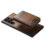 Suteni H19 Oil Wax 2-in-1 MagSafe Removable Card Box Back Phone Case, For Samsung Galaxy S25 5G, For Samsung Galaxy S25+ 5G, For Samsung Galaxy S25 Ultra 5G, For Samsung Galaxy S24 Ultra 5G... - Image 3