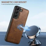 Suteni H19 Oil Wax 2-in-1 MagSafe Removable Card Box Back Phone Case, For Samsung Galaxy S25 5G, For Samsung Galaxy S25+ 5G, For Samsung Galaxy S25 Ultra 5G, For Samsung Galaxy S24 Ultra 5G... - Image 4