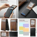 Suteni H19 Oil Wax 2-in-1 MagSafe Removable Card Box Back Phone Case, For Samsung Galaxy S25 5G, For Samsung Galaxy S25+ 5G, For Samsung Galaxy S25 Ultra 5G, For Samsung Galaxy S24 Ultra 5G... - Image 2
