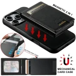 Suteni H19 Litchi Texture 2-in-1 MagSafe Removable Card Case Back Phone Case, For Samsung Galaxy S22+ 5G, For Samsung Galaxy S22 5G, For Samsung Galaxy Note20 Ultra 5G, For Samsung Galaxy Note20 5G - Image 7