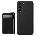Suteni H19 Litchi Texture 2-in-1 MagSafe Removable Card Case Back Phone Case, For Samsung Galaxy S25 5G, For Samsung Galaxy S25+ 5G, For Samsung Galaxy S25 Ultra 5G, For Samsung Galaxy S24 Ultra 5G...
