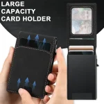 Suteni H19 Litchi Texture 2-in-1 MagSafe Removable Card Case Back Phone Case, For Samsung Galaxy S25 5G, For Samsung Galaxy S25+ 5G, For Samsung Galaxy S25 Ultra 5G, For Samsung Galaxy S24 Ultra 5G... - Image 4