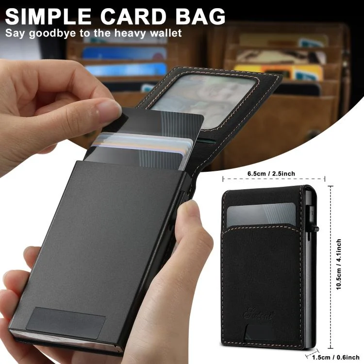 SYA002757214A_3.webp Suteni H19 Litchi Texture 2-in-1 MagSafe Removable Card Case Back Phone Case, For Samsung Galaxy S25 5G, For Samsung Galaxy S25+ 5G, For Samsung Galaxy S25 Ultra 5G, For Samsung Galaxy S24 Ultra 5G... - Image 5