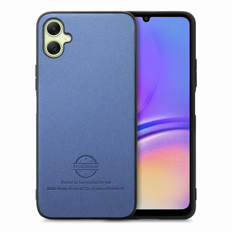Twill Fabric Leather Skin Back Phone Case, For Samsung Galaxy A05, For Samsung Galaxy A05s
