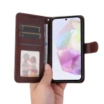ENKAY Card Wallet Calf Texture Leather Phone Case with Screen Film, For Samsung Galaxy A36, For Samsung Galaxy S25 5G, For Samsung Galaxy S25+ 5G, For Samsung Galaxy S25 Ultra 5G - Image 4