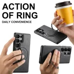 Suteni G3 Oil Wax 360 Rotation Holder MagSafe Back Phone Case, For Samsung Galaxy S23 Ultra 5G, For Samsung Galaxy S23+ 5G, For Samsung Galaxy S23 5G, For Samsung Galaxy S22 Ultra 5G... - Image 4