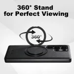 Suteni G3 Oil Wax 360 Rotation Holder MagSafe Back Phone Case, For Samsung Galaxy S23 Ultra 5G, For Samsung Galaxy S23+ 5G, For Samsung Galaxy S23 5G, For Samsung Galaxy S22 Ultra 5G... - Image 5