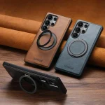 Suteni G3 Oil Wax 360 Rotation Holder MagSafe Back Phone Case, For Samsung Galaxy S23 Ultra 5G, For Samsung Galaxy S23+ 5G, For Samsung Galaxy S23 5G, For Samsung Galaxy S22 Ultra 5G... - Image 3