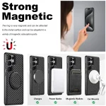 Suteni G3 Carbon Fiber Leather 360 Rotation Holder MagSafe Phone Case, For Samsung Galaxy S25 5G, For Samsung Galaxy S25+ 5G, For Samsung Galaxy S25 Ultra 5G, For Samsung Galaxy S24 Ultra 5G... - Image 7