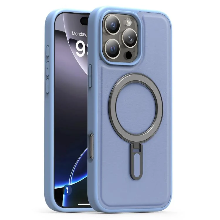 Silver Shield MagSafe Holder Shockproof Phone Case, For iPhone 16 Pro, For iPhone 16 Plus