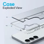 NORTHJO 3 in 1 Clear Phone Case with Screen Protector Lens Film, For Samsung Galaxy S25 5G, For Samsung Galaxy S25+ 5G, For Samsung Galaxy S24+ 5G, For Samsung Galaxy S24 5G - Image 3