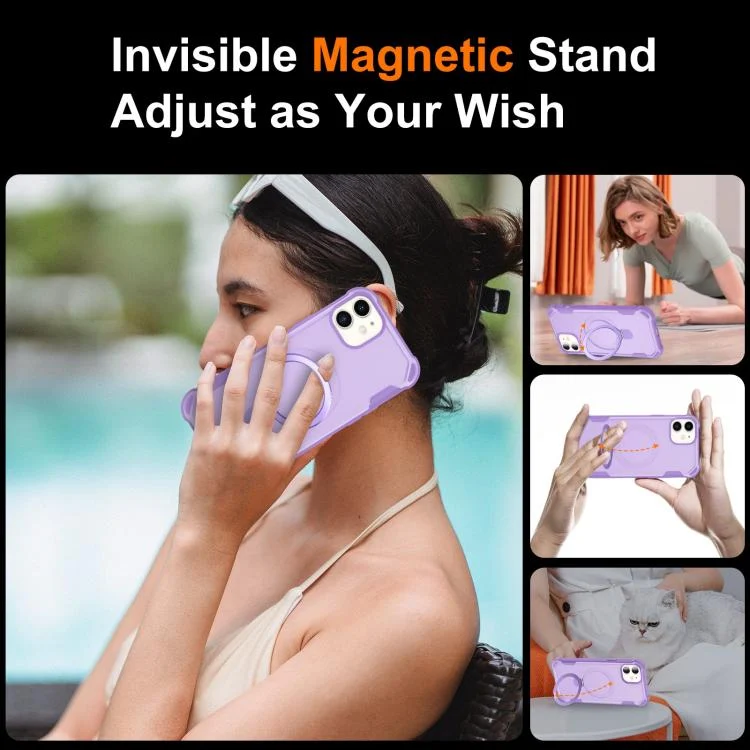 SYA002840002A_5.webp Yingcai Gears MagSafe Holder Shockproof Phone Case, For iPhone 12, For iPhone 12 Pro Max, For iPhone 12 Pro, For iPhone 11 - Image 6